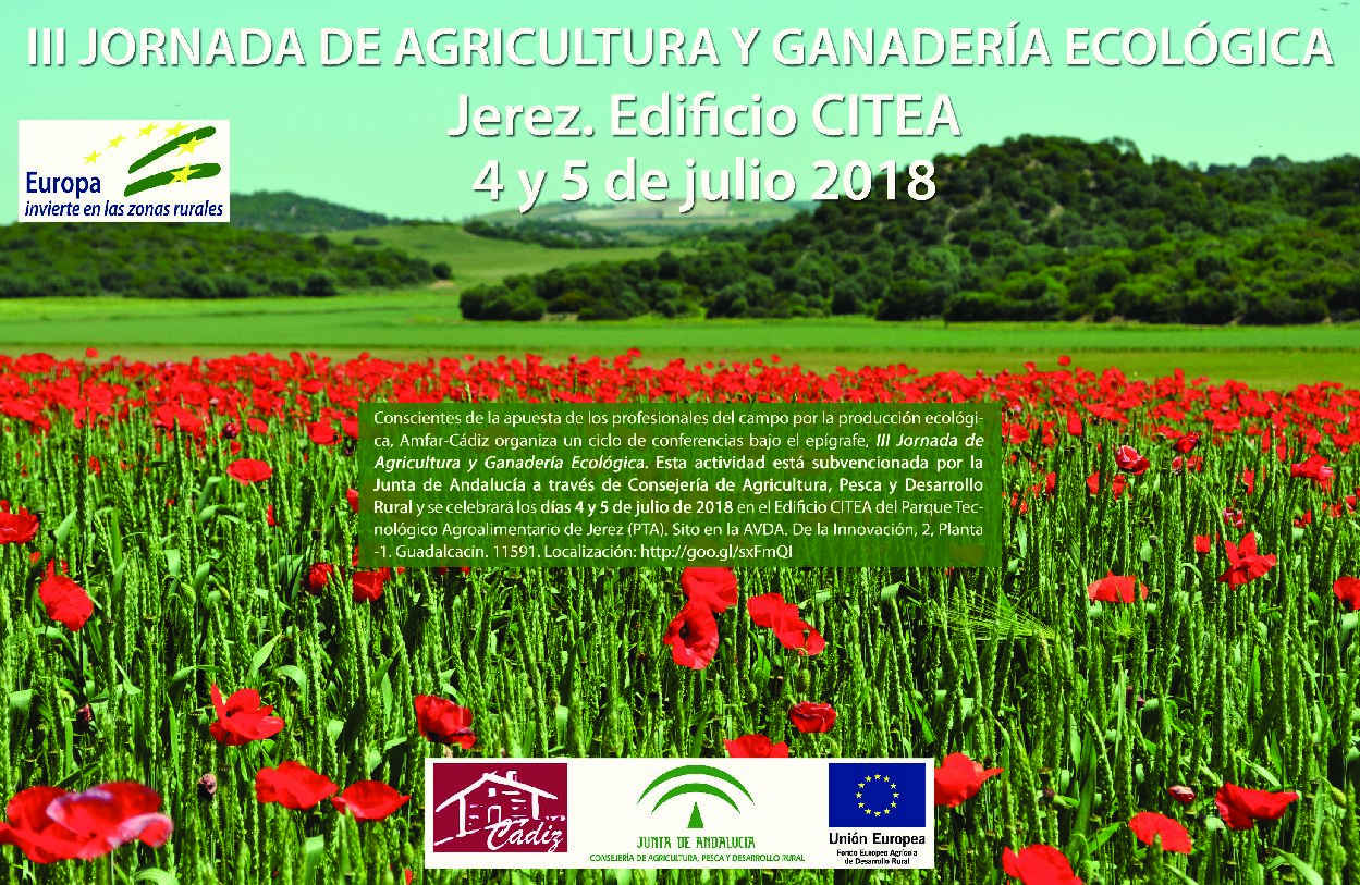 III JORNADA DE AGRICULTURA Y GANADERÍA ECOLÓGICA. MUJER RURAL (PROGRAMA)