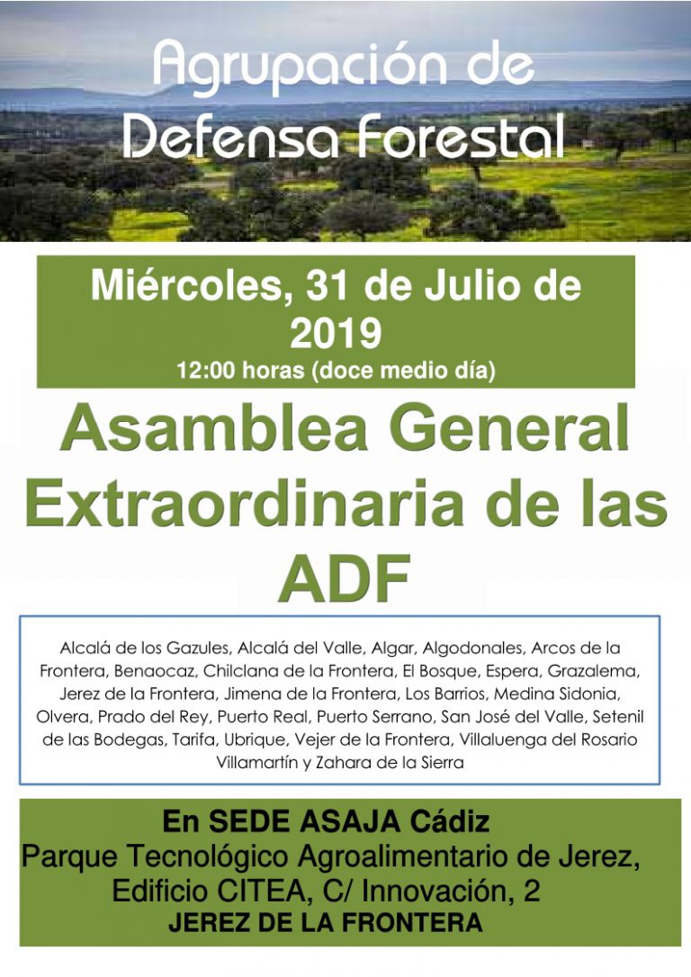 Asamblea General Extraordinaria de las ADF