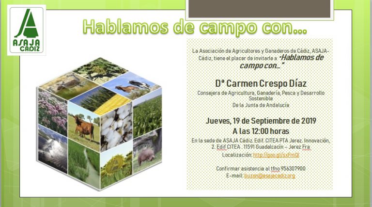 «Hablamos de campo con…»: Dª Carmen Crespo, Consejera de Agricultura, Ganadería, Pesca y Desarrollo Sostenible