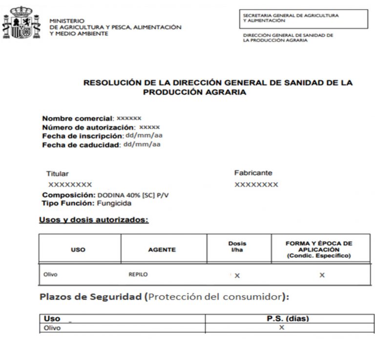 MATERIAS ACTIVAS Y AUTORIZACIONES EXCEPCIONALES