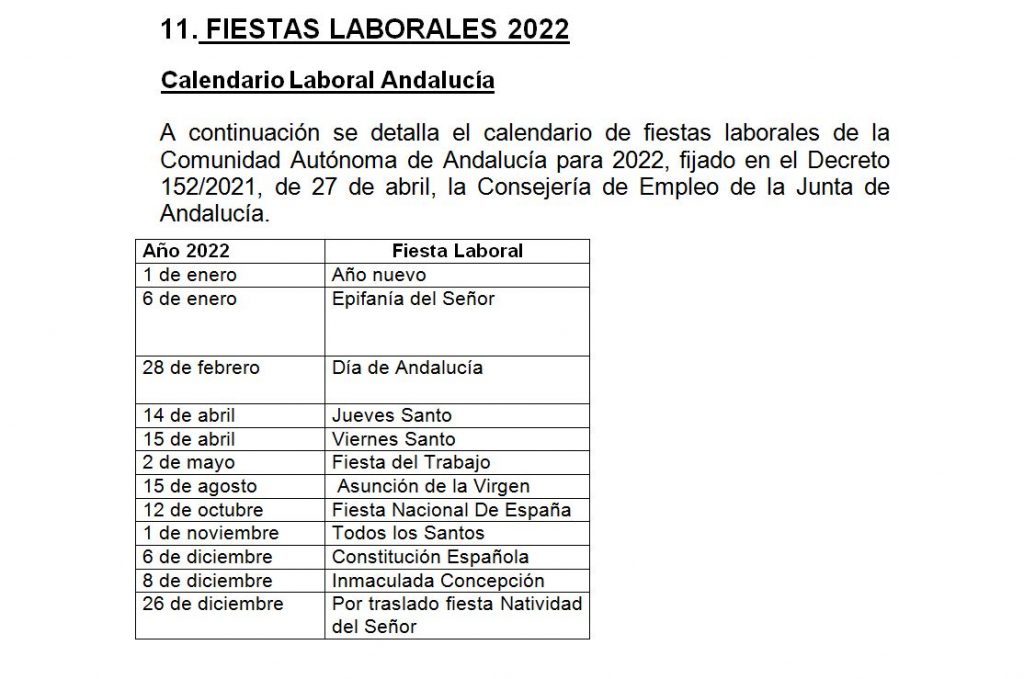 Imagen FIESTAS LABORALES 2022