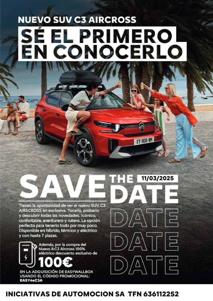 Imagen INAUTO INVITA A TODOS LOS ASOCIADOS DE ASAJA CÁDIZ A LA PRESENTACIÓN DE SU NUEVO CITROEN C3 AIRCROSS