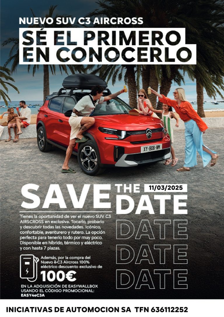 INAUTO INVITA A TODOS LOS ASOCIADOS DE ASAJA CÁDIZ A LA PRESENTACIÓN DE SU NUEVO CITROEN C3 AIRCROSS